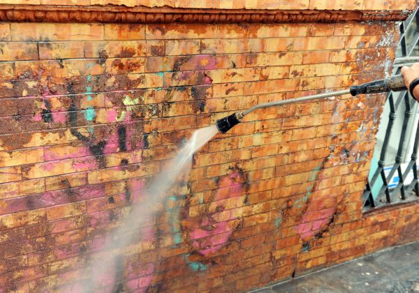 Cost of Brick Graffiti Cleaning in Fresno
